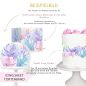 Preview: Tortendeko - ICING SHEETS - Pastell Blumen, Tortenband, essbares Bild, Zuckerbild für Torten und Kuchen